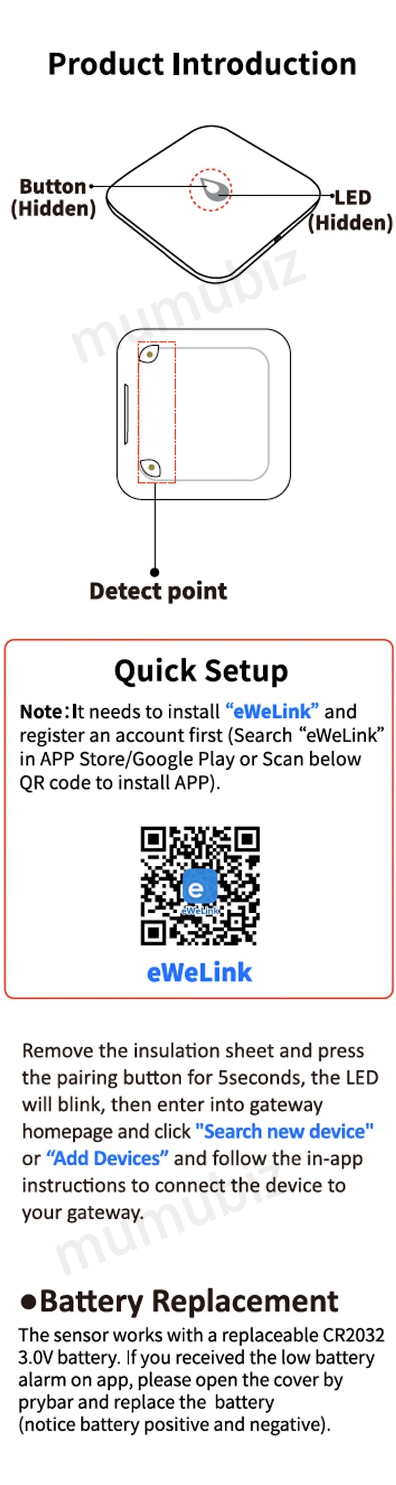 Zigbee 3.0 Water Leakage Sensor, Immersion Alarm Via eWeLink Zigbee Bridge, Zigbee2MQTT Gateway