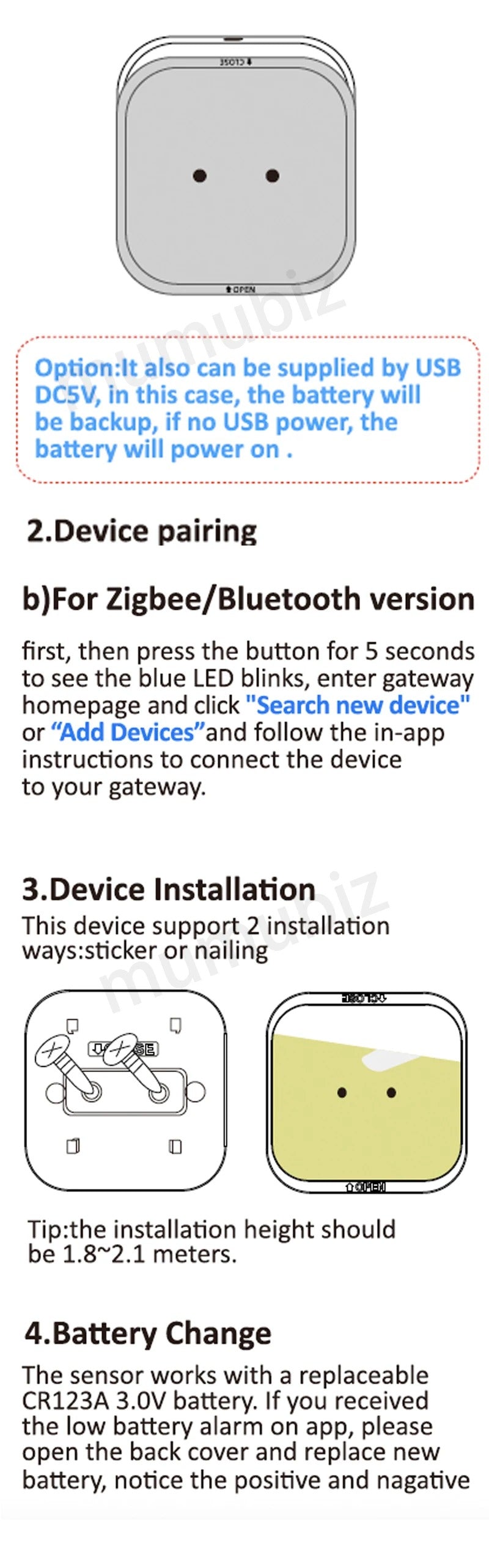 Zigbee 3.0 PIR Motion Sensor, Infrared Human Body Detector, Smart Control Via eWeLink Zigbee Bridge
