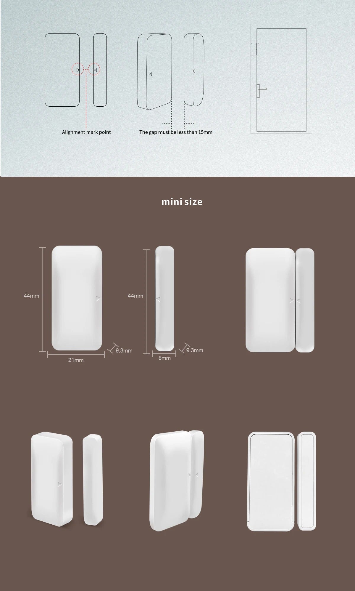 Zigbee3.0 Door Window Alarm Sensor eWelink APP Remote Control Smart Home Security