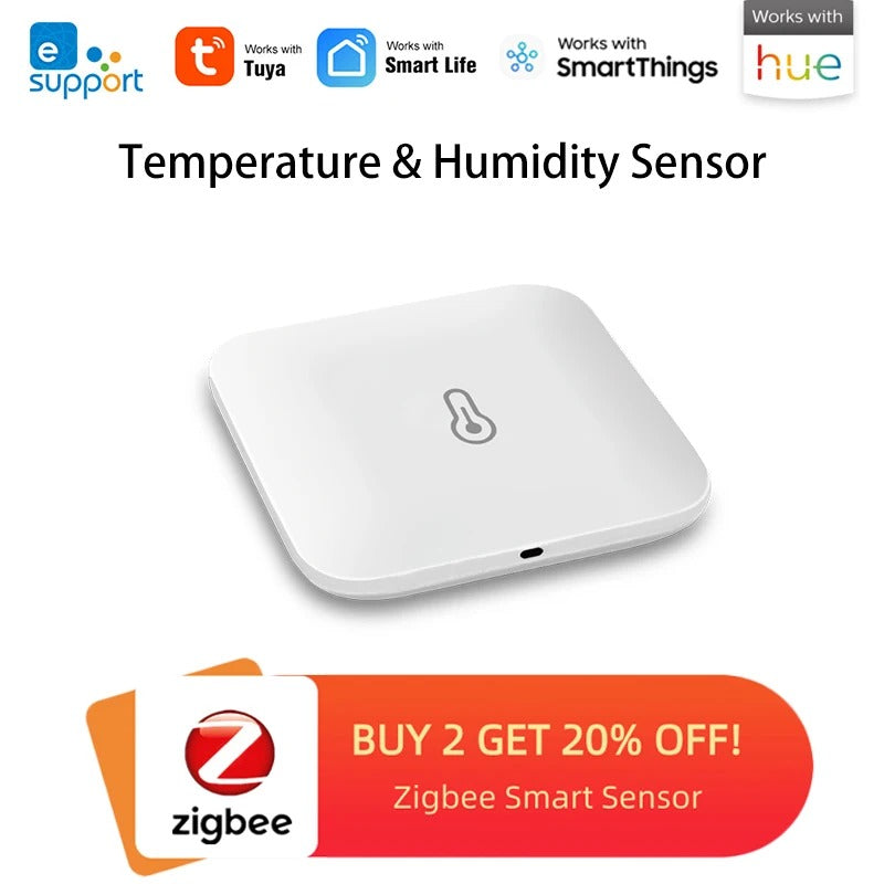 eWeLink APP Smart ZigBee Temperature and Humidity Sensor with Indoor Hygrometer Thermometer