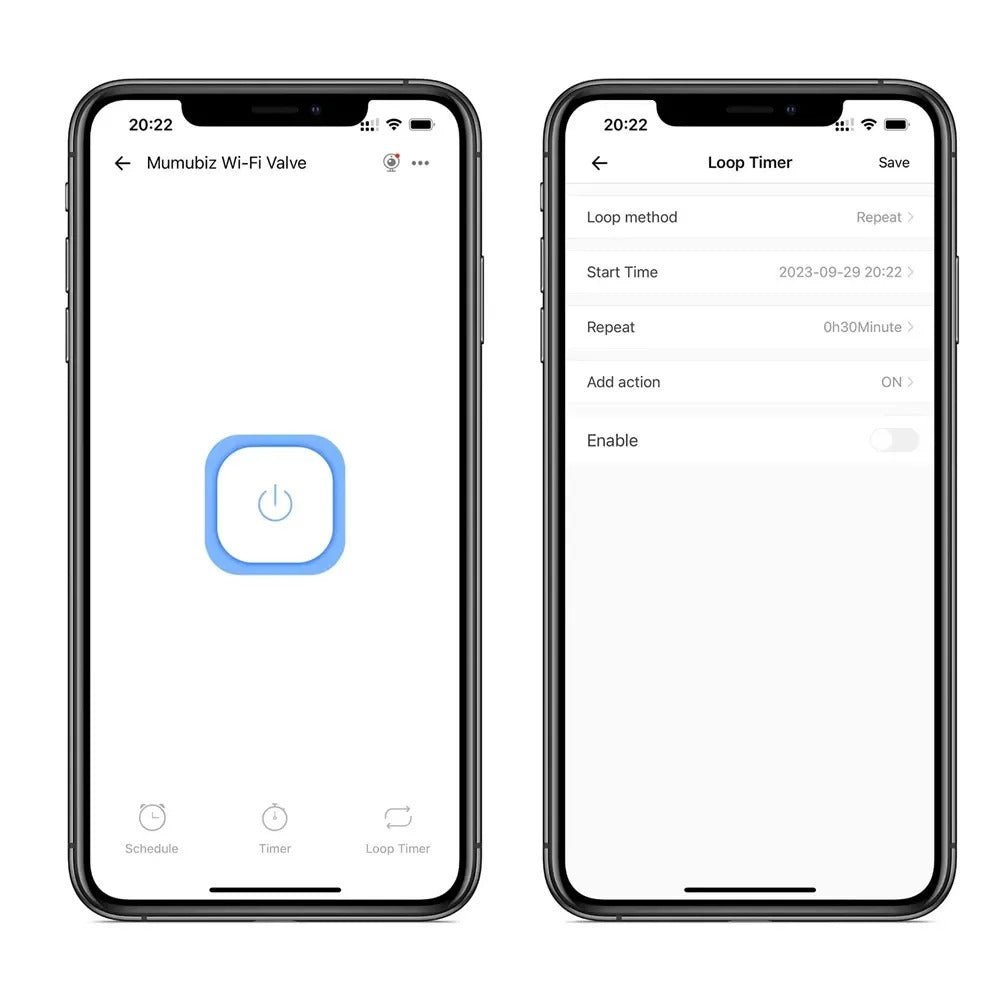 Mumubiz Smart WiFi Valve DN15 /DN20 /DN25 Smart Water / Gas Shutoff Automated Ball Valve eWelink APP Wireless Control Alexa Compatible