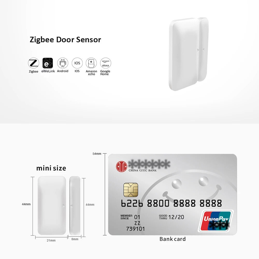Zigbee3.0 Door Window Alarm Sensor eWelink APP Remote Control Smart Home Security