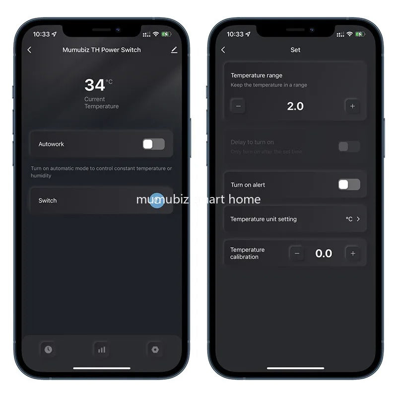 Mumubiz Tuya Smart Life WiFi Temperature Switches 16A Smart Thermostat Real-time Energy Comsuptiom Monitoring with RF433