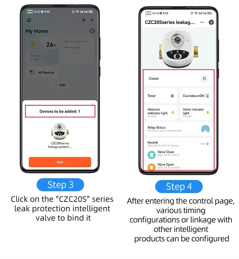 Tuya Smart WiFi Water & Gas Valve DN15/20/25, Alexa & Google Home Compatible, APP Control, Auto Shut Off, Leak Protection, Timer