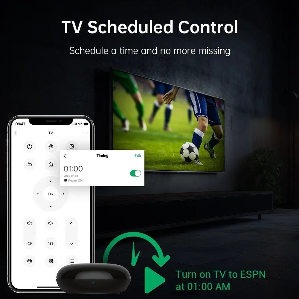 LinknLink eRemote IR Blaster for TV, Aircon, STB - Smart WiFi Universal Remote Control, Compatible with Home Assistant
