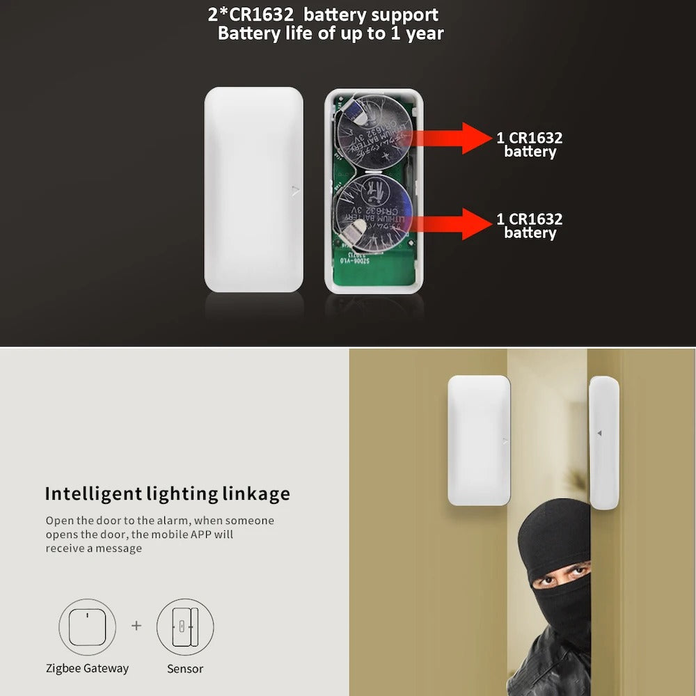 Zigbee3.0 Door Window Alarm Sensor eWelink APP Remote Control Smart Home Security