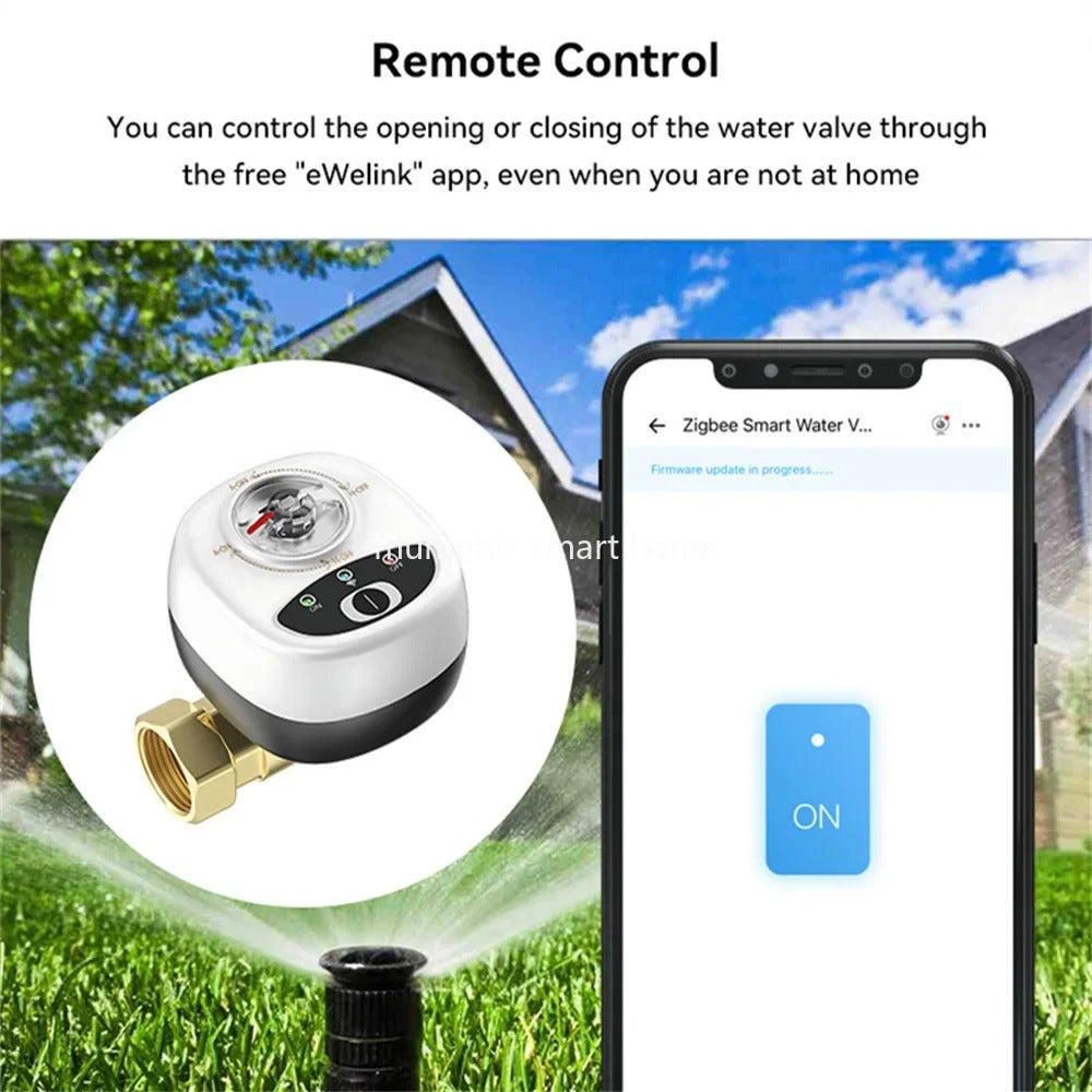 Mumubiz Zigbee Smart Valve Controller DN15/DN20/DN25 Ball Valve APP Remote Control IP65 Waterproof Water Valve Works with Alexa