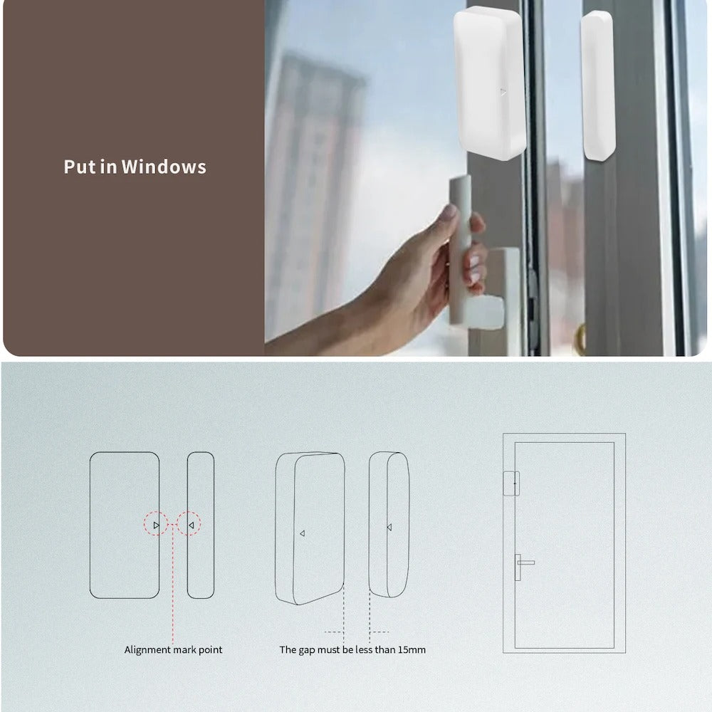 Zigbee3.0 Door Window Alarm Sensor eWelink APP Remote Control Smart Home Security
