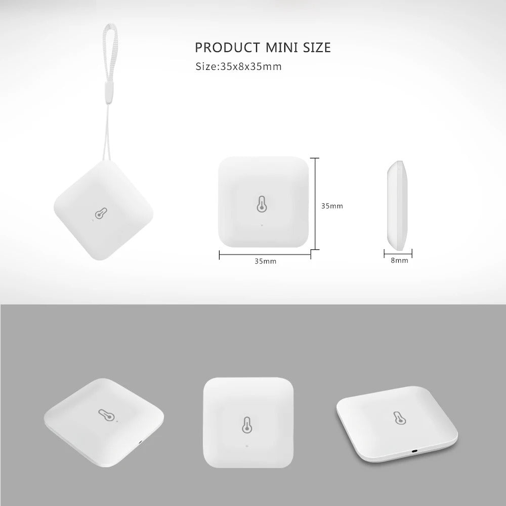 eWeLink APP Smart ZigBee Temperature and Humidity Sensor with Indoor Hygrometer Thermometer