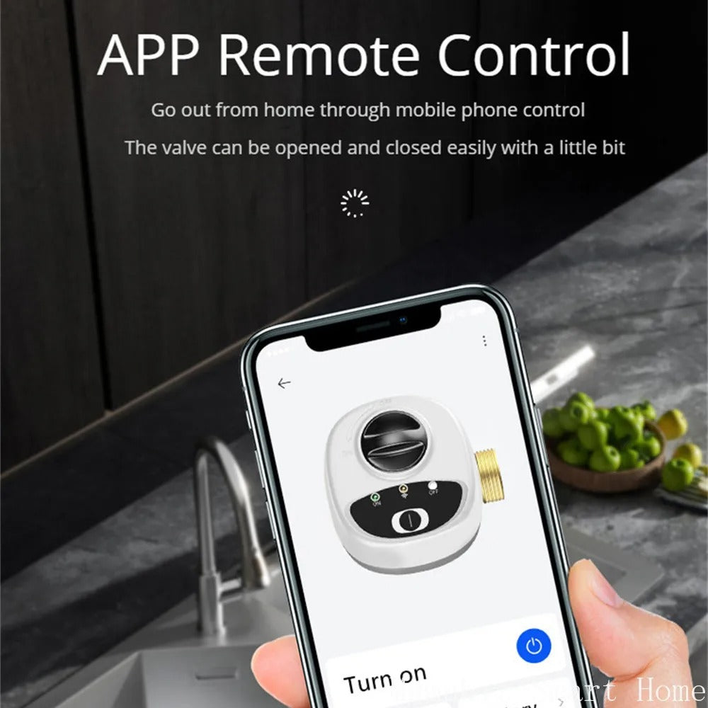 Mumubiz Smart WiFi Valve DN15 /DN20 /DN25 Smart Water / Gas Shutoff Automated Ball Valve eWelink APP Wireless Control Alexa Compatible