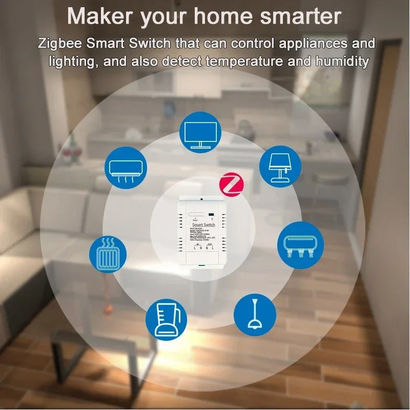 Mumubiz Tuya Zigbee Switch With Temperature Humidity Sensor ,Smart 16A 3000W Thermostat TH16 Data Monitoring