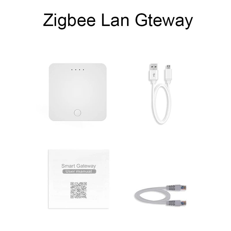 Tuya Smart Zigbee Wired Gateway Smart Home Bridge Hub Zigbee 3.0 Lan Gateway APP Wireless Control Work with Alexa