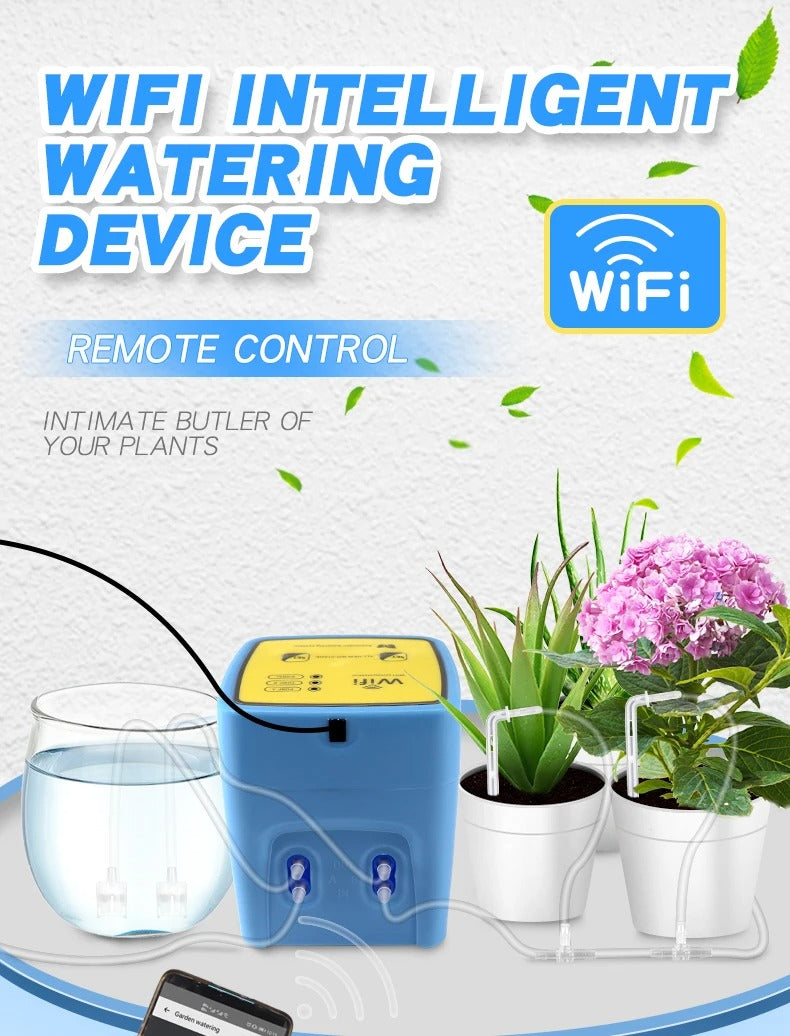 Tuya Smart WiFi Automatic Watering System Double Pump Controlled Remotely Mini Drip Irrigation Kit