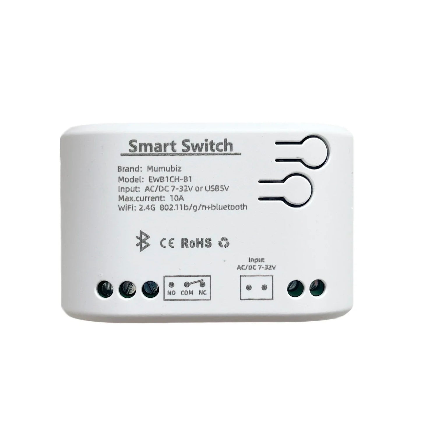 Mumubiz Smart DIY Switch 5V AC/DC 7-32V WiFi Relay Garage Door Opener ,1/2/4 Channel , eWelink APP