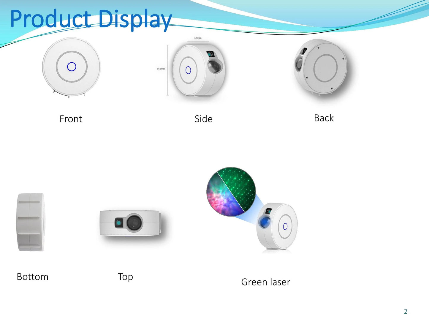 Tuya Smart Star Projector WiFi Laser Starry Sky Projector Waving Night Light Led Colorful APP Wireless Control Alexa Compatible