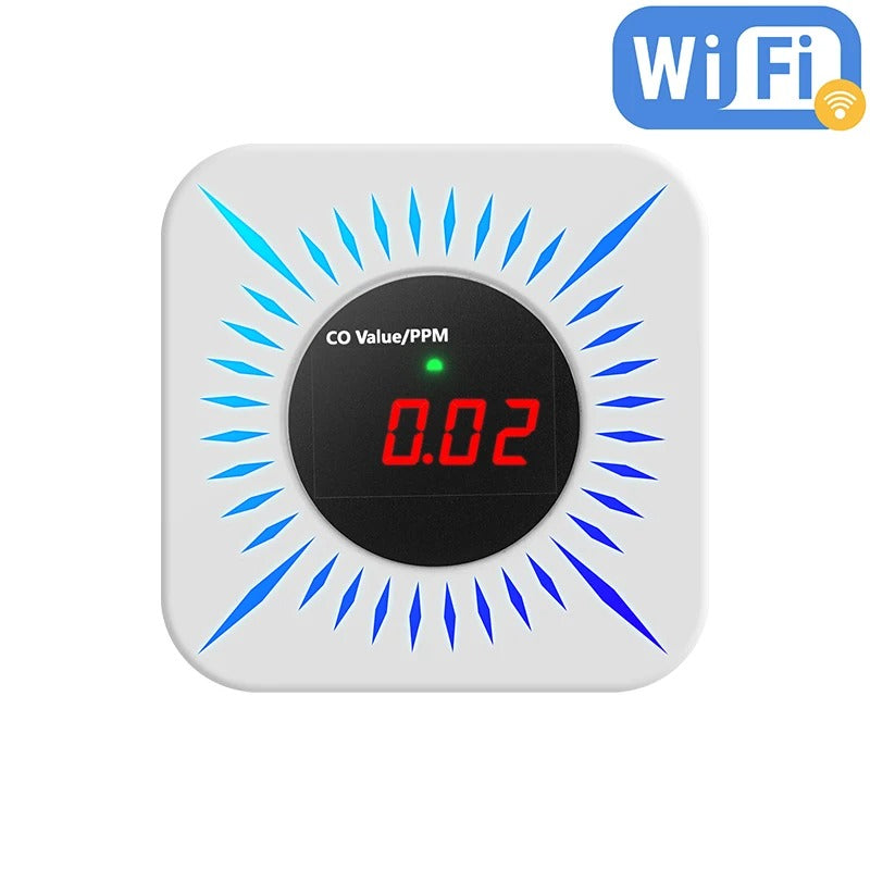 Tuya Smart Gas carbon monoxide Detector Multifunctional Alarm 80DB APP Wireless Control Smart Home Security