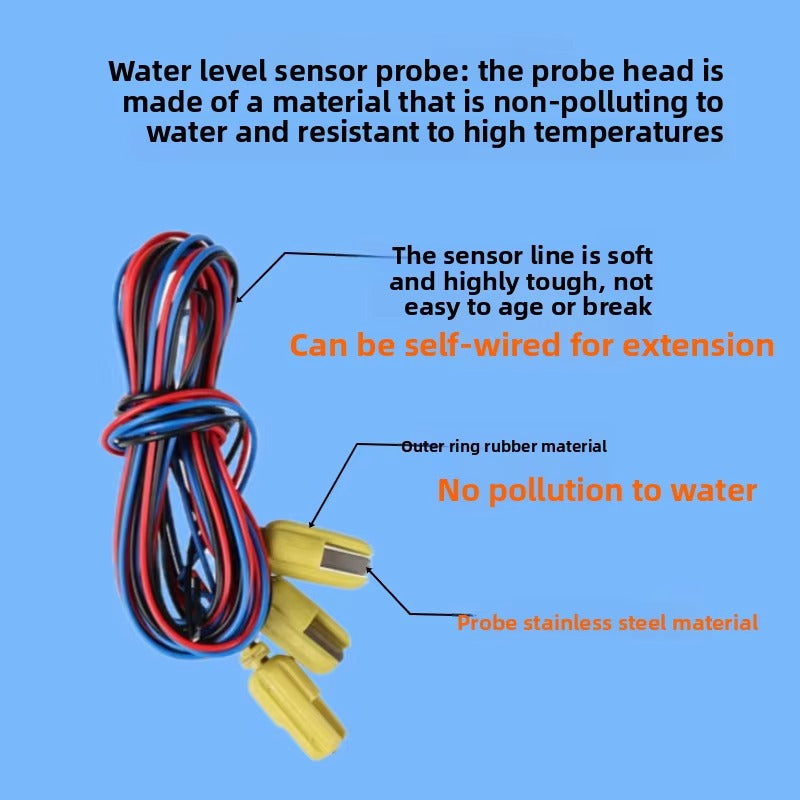 Tuya WiFi Water Level Controller 433MHz RF Relay Switch APP Remote Alexa Voice Auto Supply Drain for Water Tank Pump