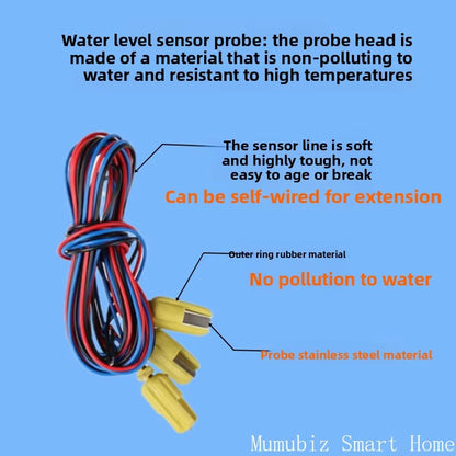 Tuya WiFi Water Level Controller 433MHz RF Relay Switch APP Remote Alexa Voice Auto Supply Drain for Water Tank Pump